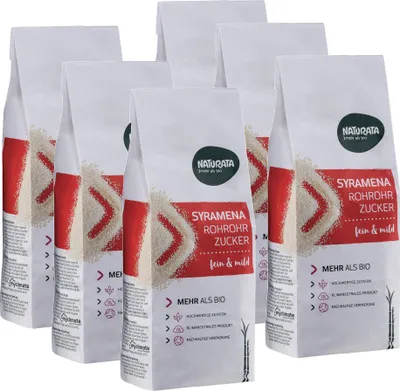 Produktbild von Syramena Rohrohrzucker, 6 x 500 g
