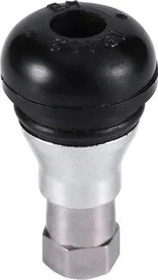 Obrázok produktu pre 1 ks ventilu pre pneumatiky TR412, mosadzný, chrómovaný, bezdušový, vhodný pre autá a motocykle