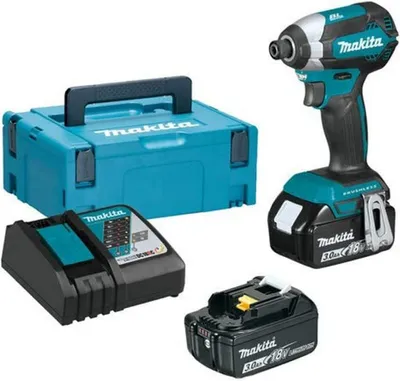 Produktbild von MAKITA 18V 3.0Ah Schlagschrauber - 2 Batterien, Ladegerät, Koffer - DTD153RFJ