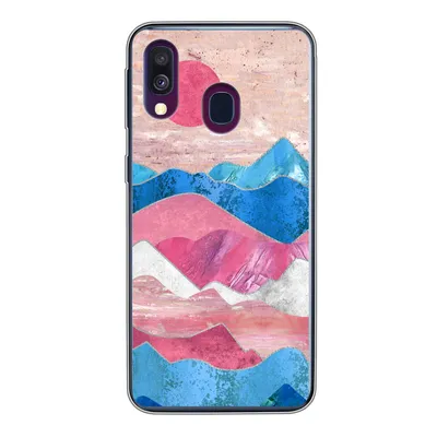 Produktbild von MuchoWow® Handyhülle Schutzhülle Hülle für Samsung Galaxy A40 Stolz - Transgender - Marmor Silikon Softcase Handy Hülle - Handy-Tasche