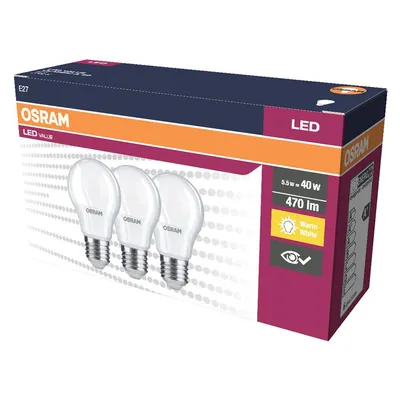 Produktbild von OSRAM LED VALUE CLASSIC A 40 4.9W E27 Lampe 470lm 2700K warmweiss wie 40W 4058075385535