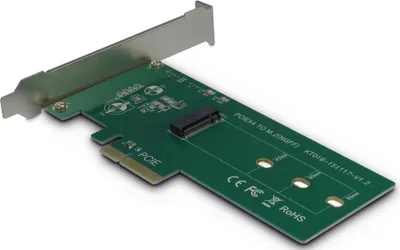 Produktbild von Inter-Tech PCIe Adapter Karte KT016   PCIe x4 -> M.2 Slot
