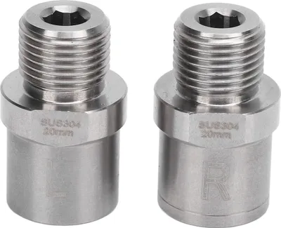 Produktbild von Fahrrad Pedal Extender Edelstahl verlängern um 20mm Fahrrad verlängert Pedal Spacer für Mountain Road Bike