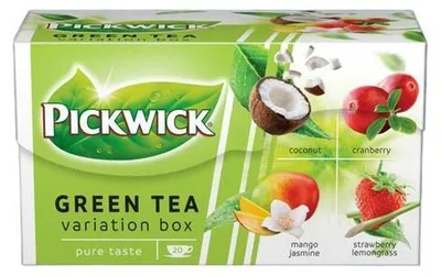 Obrázek produktu pro Zelený čaj "Green tea variation", 20x 1,5 g, kokos, brusinky, jahoda-citronová tráva, mango-jasmín, P