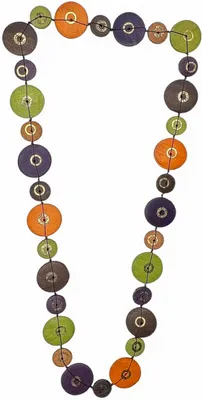 Produktbild von Lange Kette Mayumi aus Holzscheiben von collezione alessandro