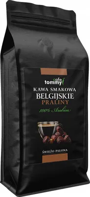 Obrázok produktu pre Aromatizované kávové zrná 1 kg 100 % Arabica BELGICKÉ PRALINKY Čerstvo pražené