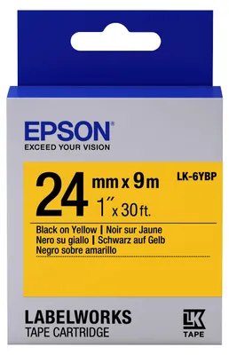 Immagine prodotto di Epson LK-6YBP nastro per etichettatrice Nero su giallo