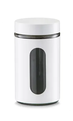 Produktbild von Zeller Vorratsglas, 900 ml, weiß - Ø10,2x18; 19791