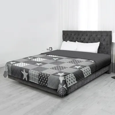 Immagine prodotto di Copriletto ( Stars and Stripes ) 220x240 cm con intercalare imbottito, coperta da letto - coperta leggera, coperta estiva trapuntata - coperta trapuntata, coperta reversibile in vari motivi. Motivi