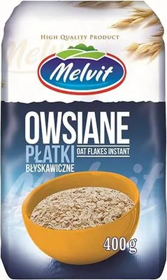 PŁATKI OWSIANE BŁYSKAWICZNE 400G MELVIT