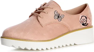 Produktbild von topschuhe24 1135 Damen Halbschuhe Derby Budapester, Farbe:Rosa, Größe:39 EU