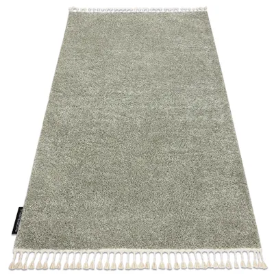 Imagen del producto de Alfombra BERBER 9000 Franjas Bereber Marroquí Shaggy verde 200x290 cm