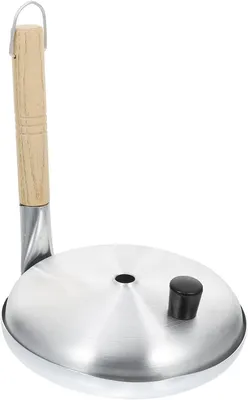 Produktbild von Kleine Bratpfanne 16cm aus Aluminium mit Deckel und Antihaftbeschichtung, Silber