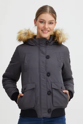 Produktbild von OXMO OXAcila Damen Winterjacke Damenjacke Jacke mit Kapuze