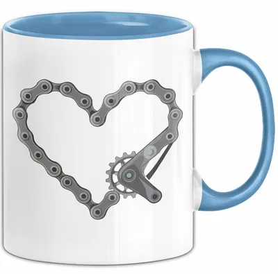 Produktbild von Radfahrer Tasse Geschenkidee für Fahrradfahrer (Blau)