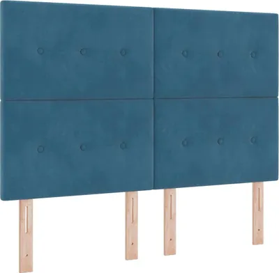 Immagine prodotto di vidaXL Testiera blu scuro 144 cm velluto