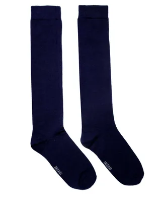 Produktbild von Damen Kniestrümpfe Einfarbig Ozean Denim Größe 35-38