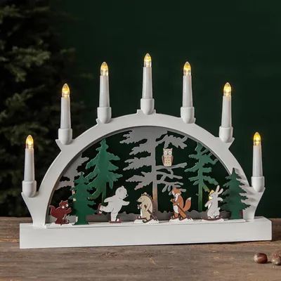 Image de Star Trading 271-88, Figure décorative lumineuse, Multicolore, 10 ampoules, LED, 0,3 W, Blanc chaud