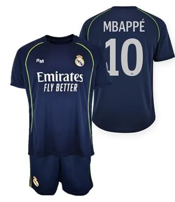 Image de Real Madrid Football Shirt Set Mbappe Away - 2025-2026 - Enfant - 164