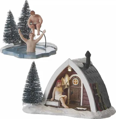 Produktbild von Weihnachtsfigur Sauna Ritual 2 Stk.