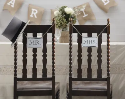 Produktbild von Vintage Dream Mr & Mrs Schilder
