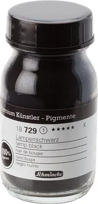 Produktbild von Schmincke 100ml Pigmente Lampenschwarz Pigmente 18 729 055