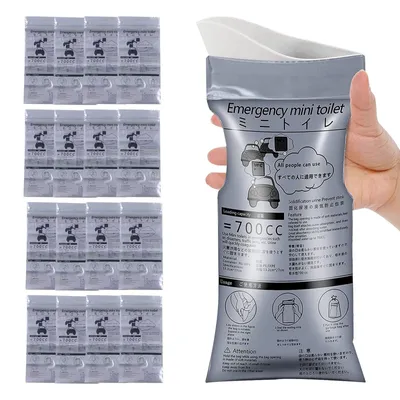 Produktbild von 700ml Tragbare Natursekt Beutel,12 Stück Urinbeutel