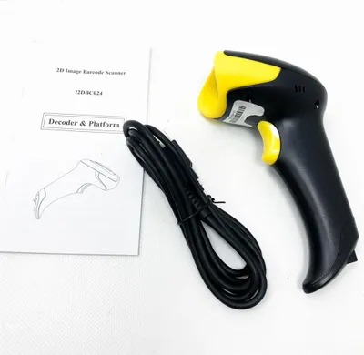 Produktbild von Barcodescanner MUNBYN Barcodeleser 2D QR USB Handscanner Barcode Scanner Handheld Lesegerät Kabelgebunden Barcodelesegerät für Linux Mac und Windows PC Plug & Play