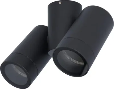 Produktbild von hoftronic Silva LED Wandleuchte 2-flammig dimmbar GU10 IP65 Schwarz