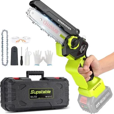 Immagine prodotto di Motosega a batteria da 15 cm con motore brushless per il taglio del legno