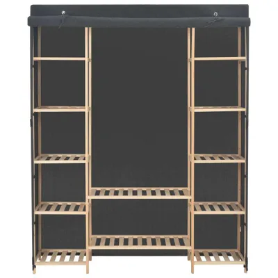 Produktbild von Möbel Kleiderschrank Grau 135 x 40 x 170 cm Stoff - Kleiderschränke CLORIS3329440