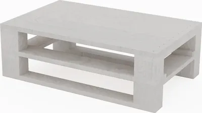 Produktbild von Lermowood Palettenmöbel Mpe Couchtisch 60 x 40 cm Weiß | Europaletten Indoor und Outdoor Lounge Gartenmöbel Holz Gartenmöbel Set Lounge Möbel Terrasse Balkon Loft Stil Paletten