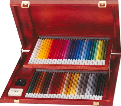 Produktbild von Pastellkreidestift - STABILO CarbOthello - 60er Holzkoffer - mit 60 verschiedenen Farben