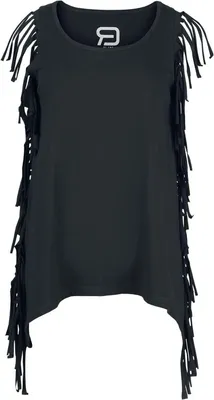Produktbild von RED by EMP Damen schwarzes ärmelloses Top mit Rundhalsausschnitt XXL