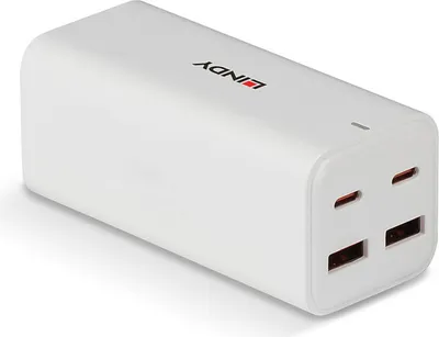 Immagine prodotto di Caricabatterie Lindy 100W a 4 porte USB di tipo A e C GaN