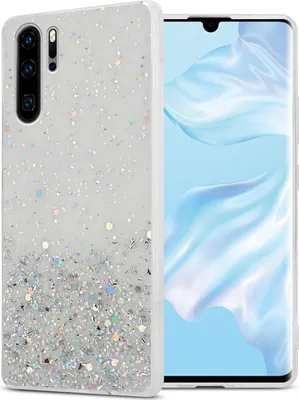 Obrázok produktu pre Cadorabo puzdro pre Huawei P30 PRO ochranné puzdro v priehľadnom obale na mobilný telefón TPU puzdro glitter cover case glitter