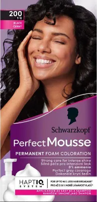 Obrázok produktu pre Schwarzkopf Perfect Mousse Hair Dye Black No. 200