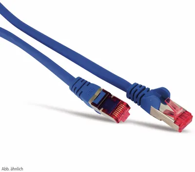 Produktbild von Patchkabel cat6A S/FTP PIMF Halogenfrei blau 7,5m