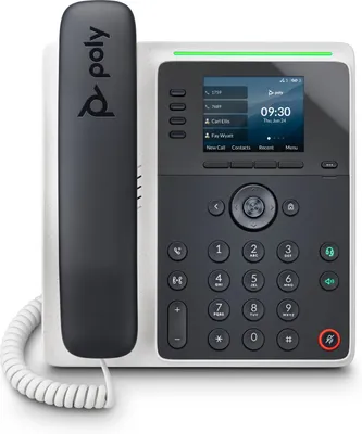 Produktbild von Poly Edge E220 - VoIP-Telefon mit Rufnummernanzeige/Anklopffunktion - dreiweg Anruffunktion - SIP, SDP - Mehrfachleitungsbetrieb - 16 Zeilen
