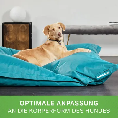 Produktbild von Green Bean Hundebett für mittlere & große Hunde 120x160cm mit EPS Perlen Füllung - Hundekissen Hundematte Hundesofa Dog Bed