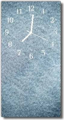 Immagine prodotto di Orologio da parete Tulup in vetro, per cucina, vetro vero, 30x60 cm, plastica, blu