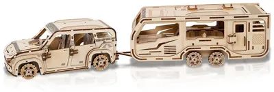 Immagine prodotto di Puzzle in legno 3D, auto meccanica, modellino di camper, kit con 323 pezzi