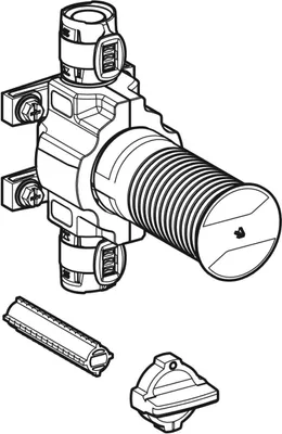 Produktbild von Geberit FlowFit UP-Kugelhahn mit Befestigung SiBr d16 PN=10bar