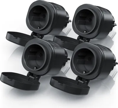 Productafbeelding van BEARWARE 4x Wifi Buitenstopcontact, 2,4 GHz, WLAN-besturing via de Smart Life app / IP44