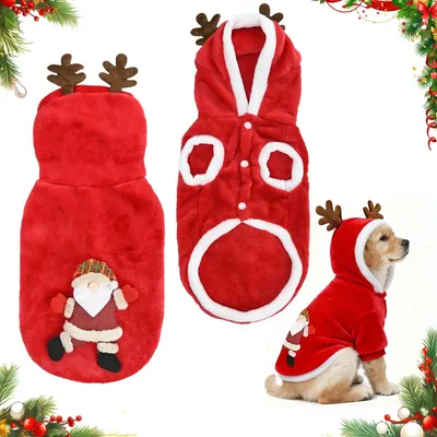 Immagine prodotto di Costumi natalizi per cani e gatti, stile Babbo Natale