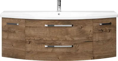 Produktbild von Pelipal Serie 4010 Waschtisch mit Unterschrank 4010.1400069 Eiche Ribbeck quer NB  144 cm