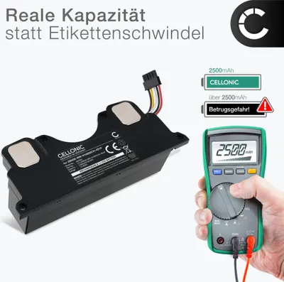 Produktbild von CELLONIC 1x Akku für Staubsauger Kompatibel mit Electrolux EFP31312, EFR31223, Ultimatehome 300, 200GD-INR-H18650CH-4S1P - (2500mAh, 14.4V)
