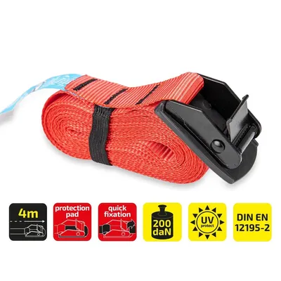 Obrázok produktu pre HEYNER® Napínací popruh + upevňovacia gumová podložka 25 mm x 4 m