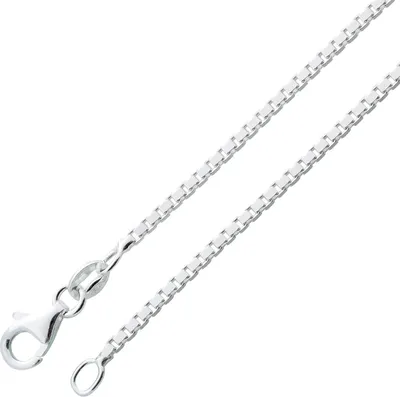 Produktbild von Venezianerkette 1,3mm Sterling Silber 925 massiv rhodiniert  50