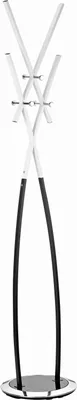 Produktbild von Alco 2876-10, Bodenstehend, Metall, 6 Haken, Schwarz, Weiß, Chrom, Lack